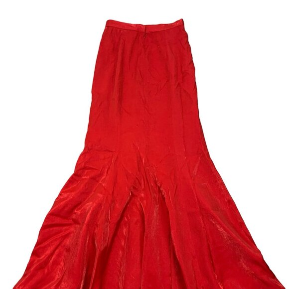 Loralie Maxi Skirt 12 Red Vintage Long Boho Festival Romantic Chic - Picture 6 of 9